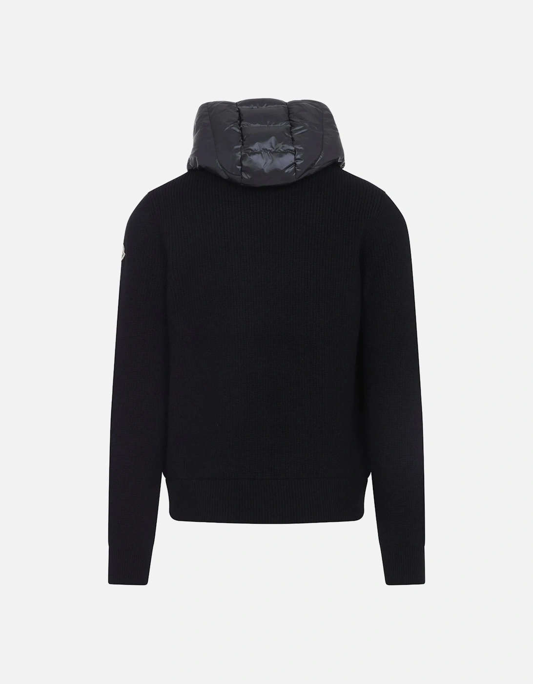 Hooded Hybrid Cardigan Black