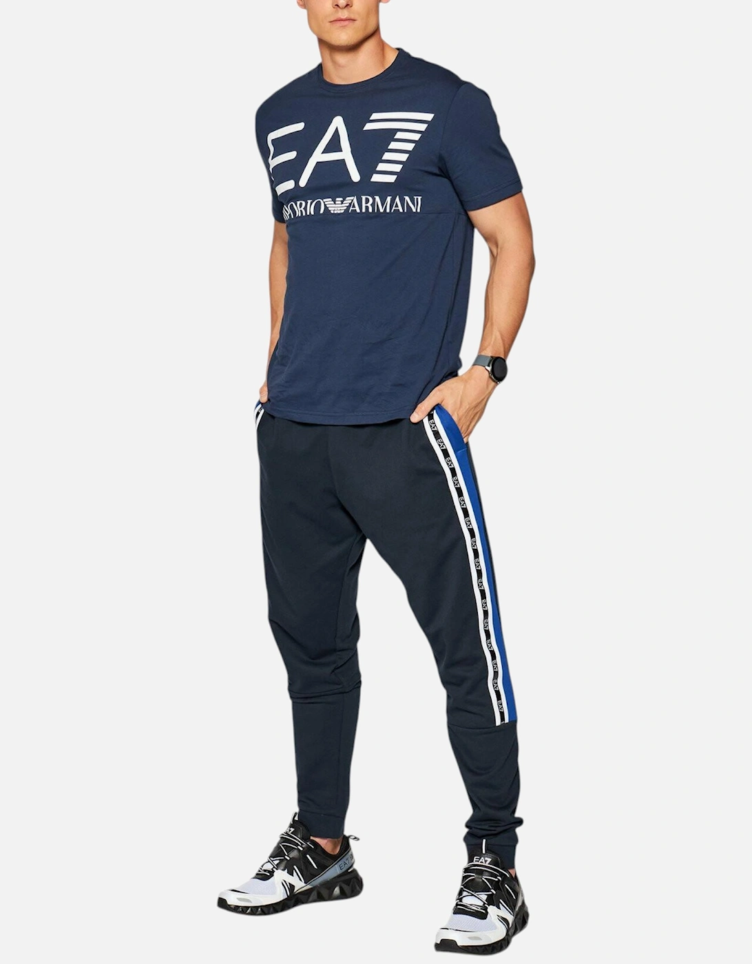 EA7 6KPT23 Mens T Shirts Crew Neck Emporio Tee Casual Summer Cotton Tops
