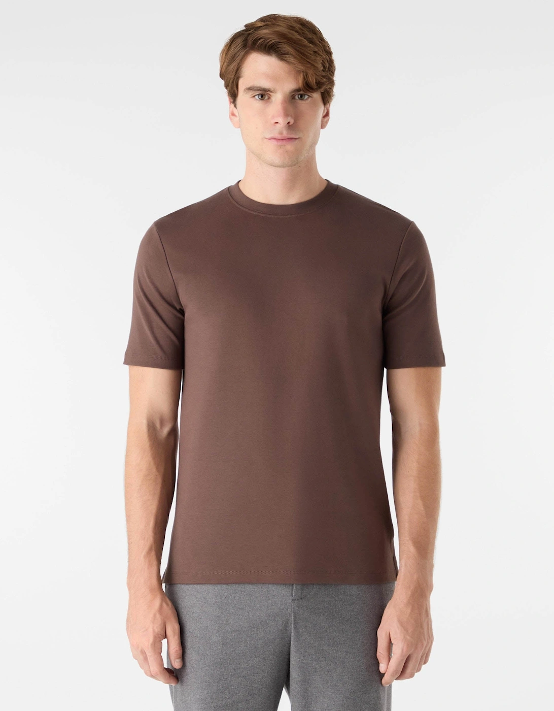 Palmela Mens Crew Neck T-Shirt - Chocolate, 2 of 1