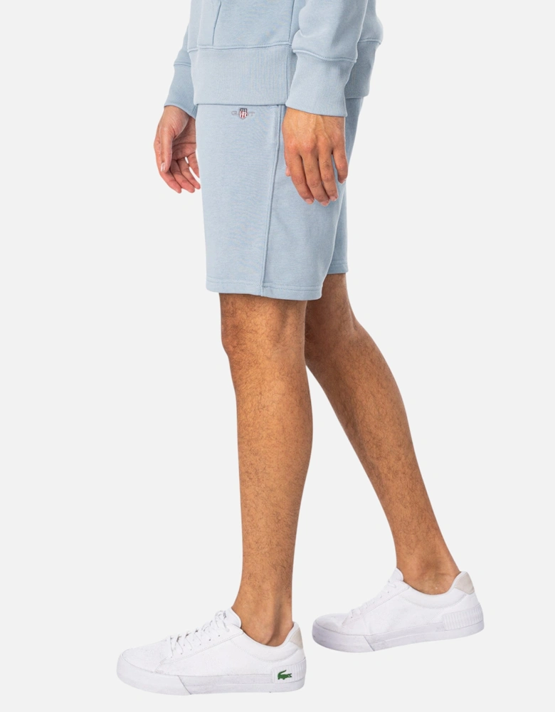 Mens Sweat Shorts Shield Regular Fit Cotton Summer Gym Fleece Half Pants