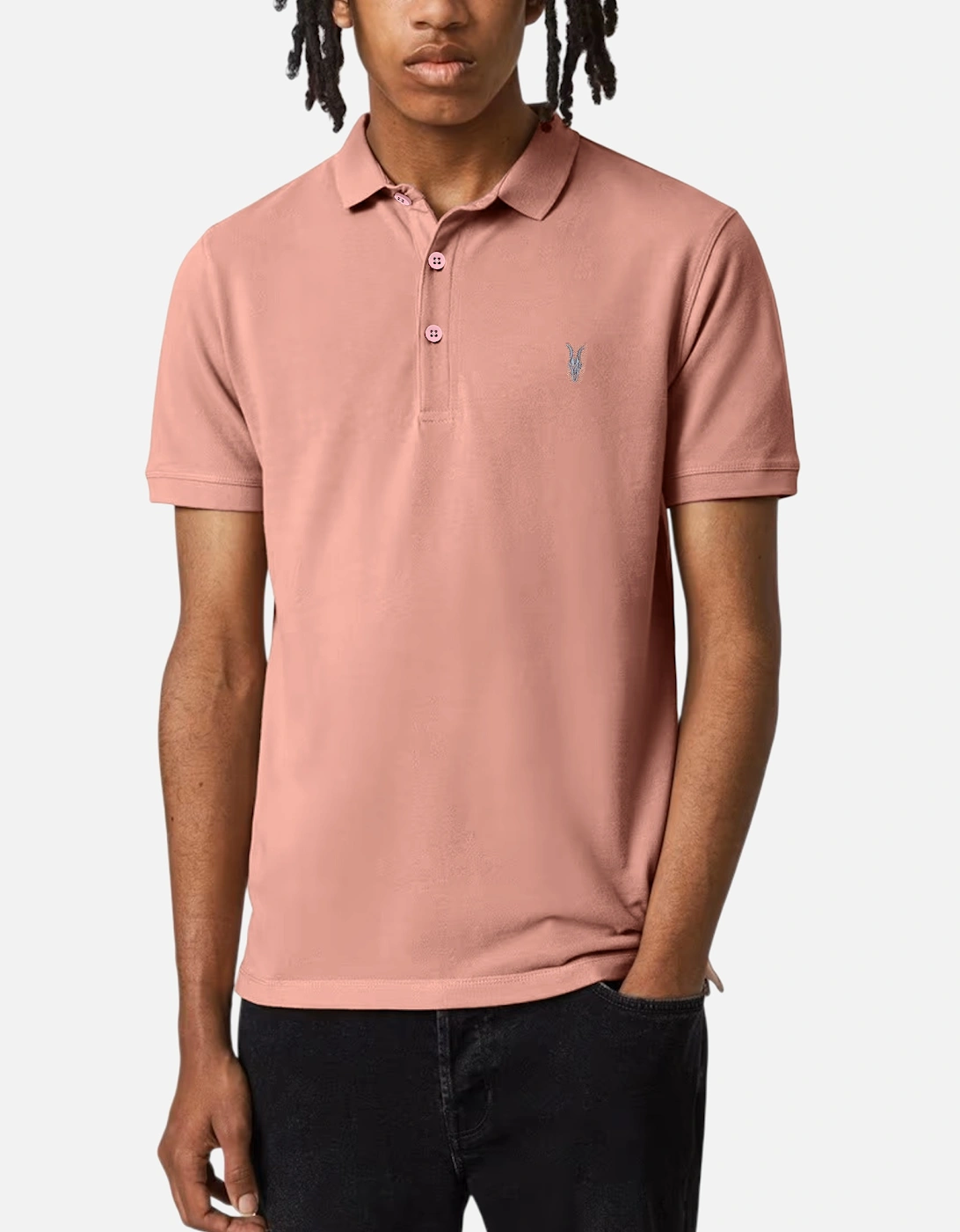 All Saints Mens Polo Shirt Reform Summer Pique Casual Short Sleeve Pullover Tee, 7 of 6