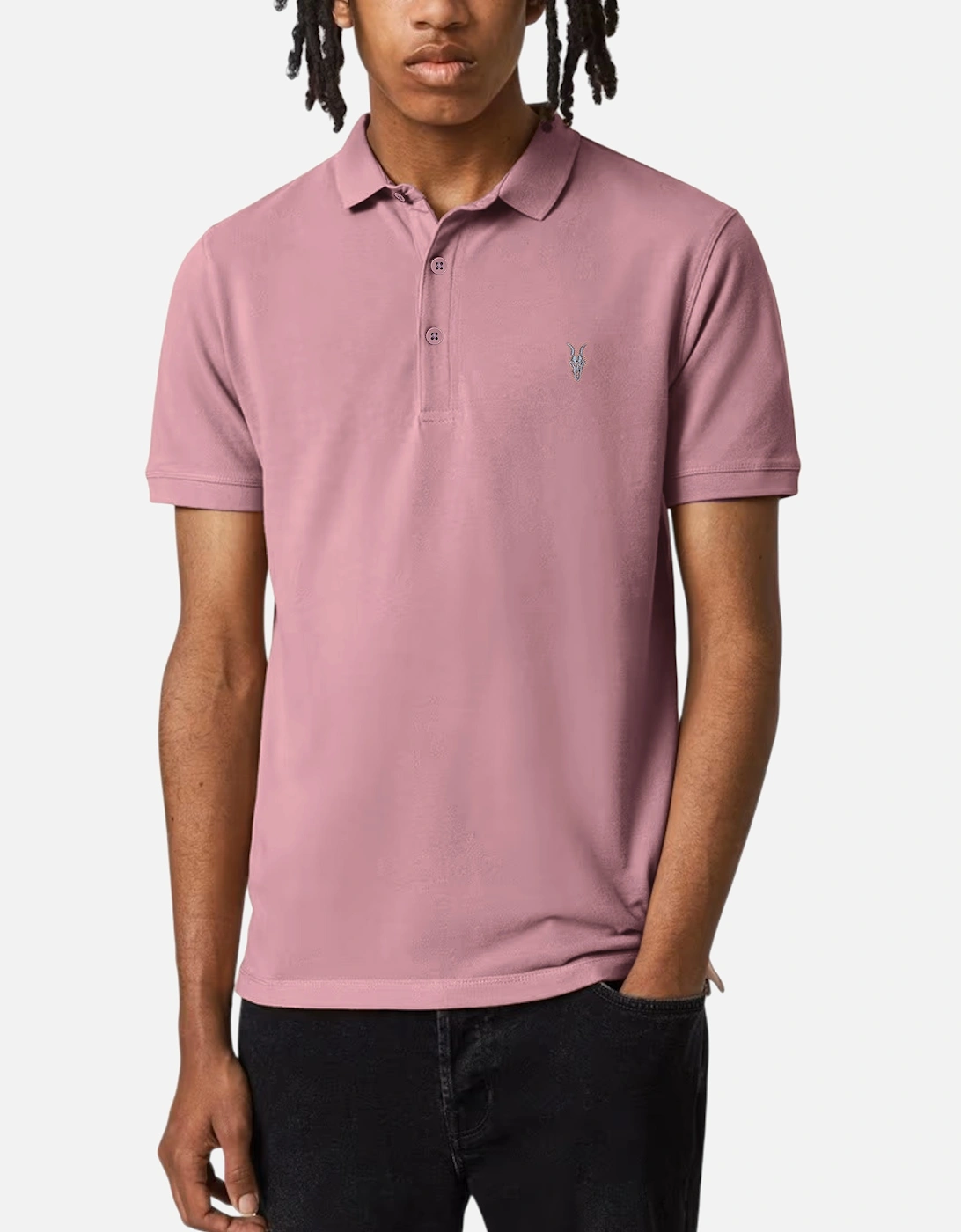 All Saints Mens Polo Shirt Reform Summer Pique Casual Short Sleeve Pullover Tee, 4 of 3