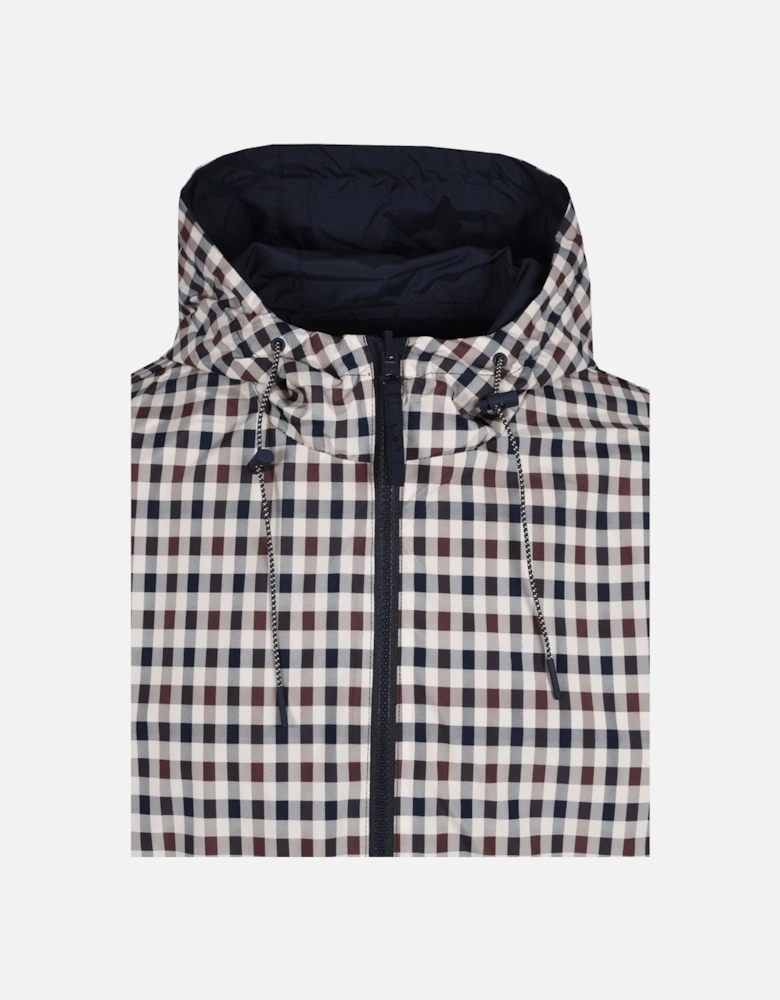 Reversible Hooded Sailor Jacket Navy