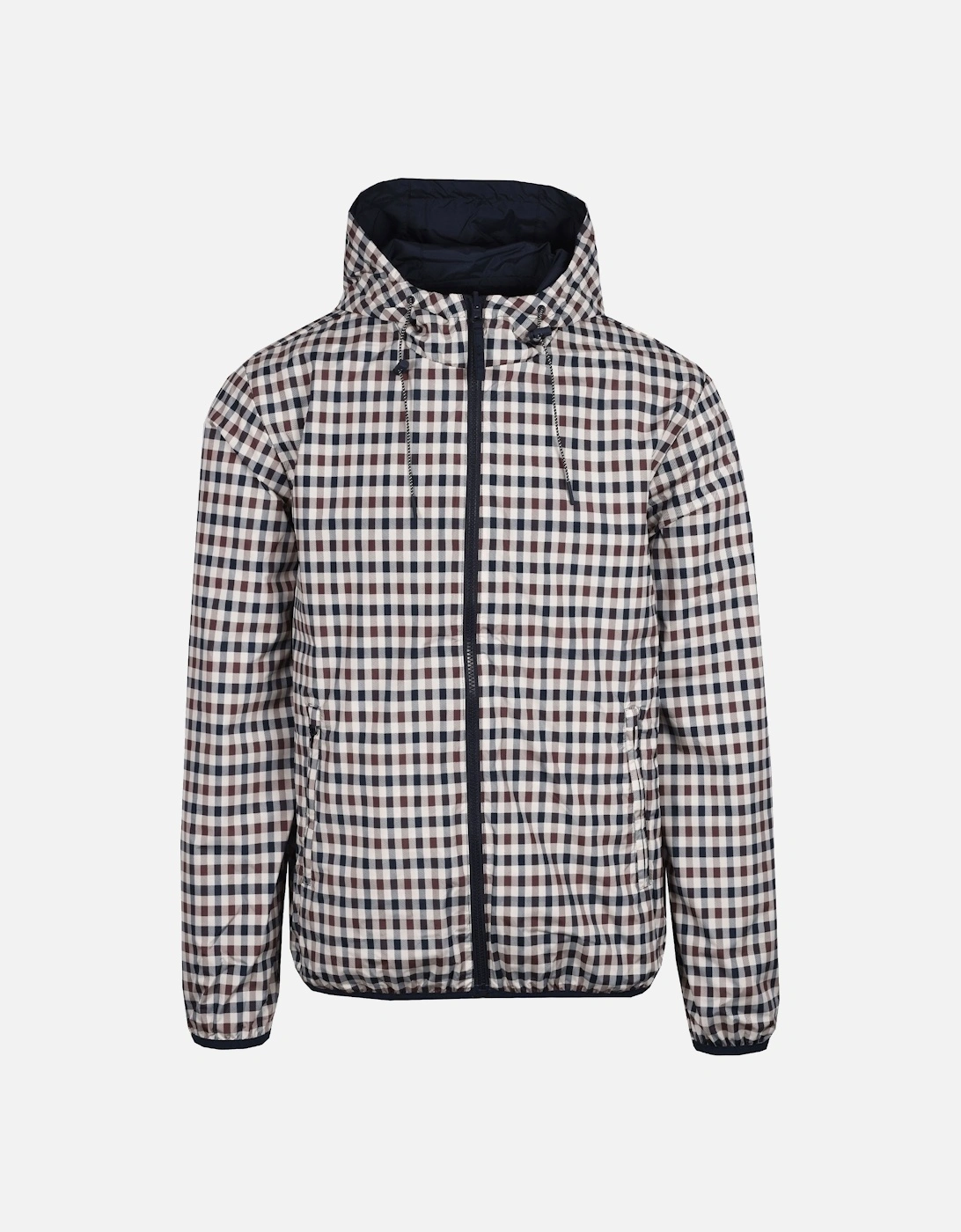 Reversible Hooded Sailor Jacket Navy