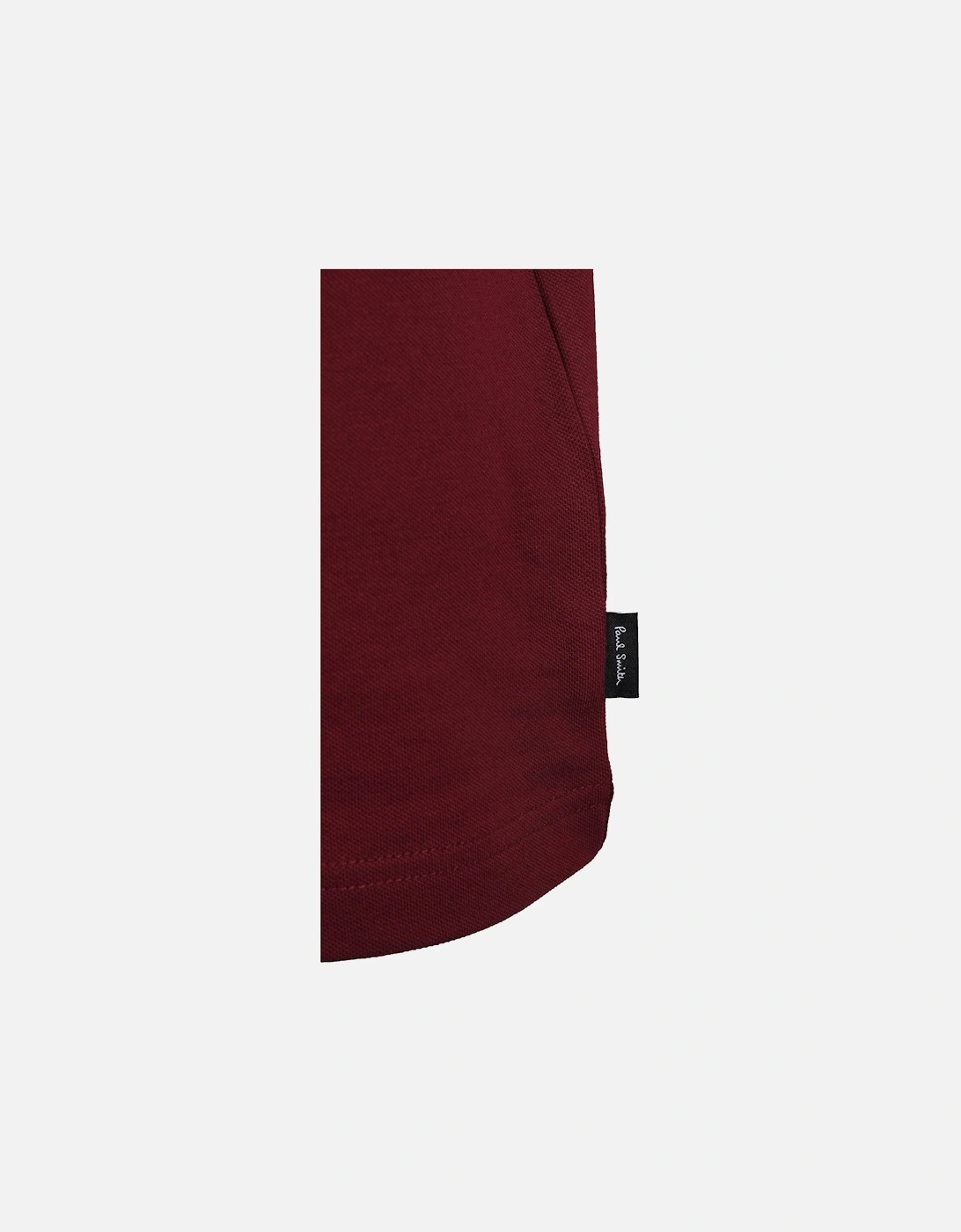 Reg Fit Stripe Placket Polo Burgundy