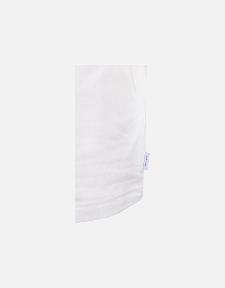 Reg Fit Stripe Placket Polo White