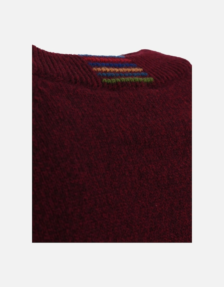Crew Neck Knitwear Burgundy