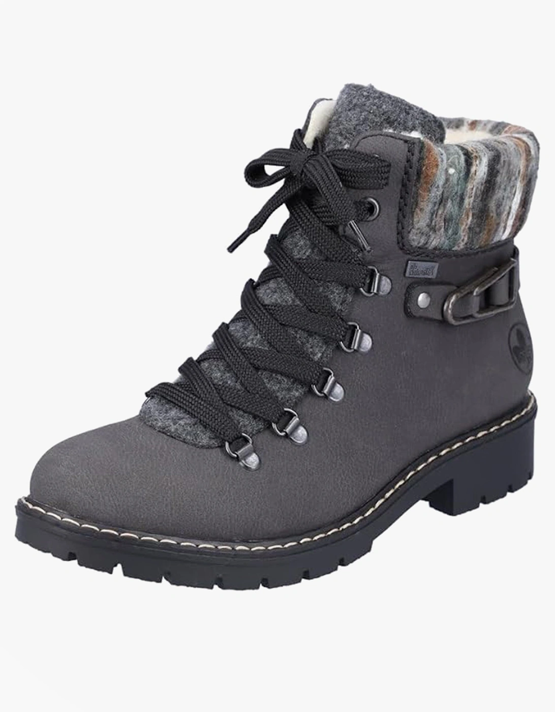 Y9131-45 Womens Ankle Boots Light Black, 2 of 1