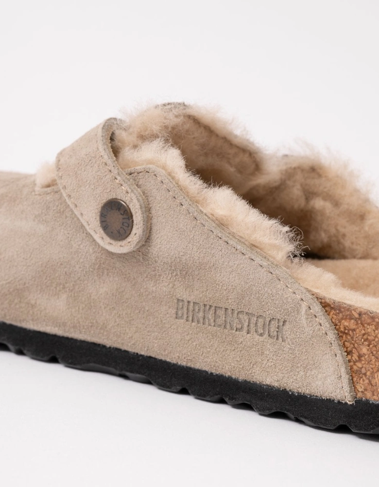 VL Sheepskin Womens Clogs - Taupe