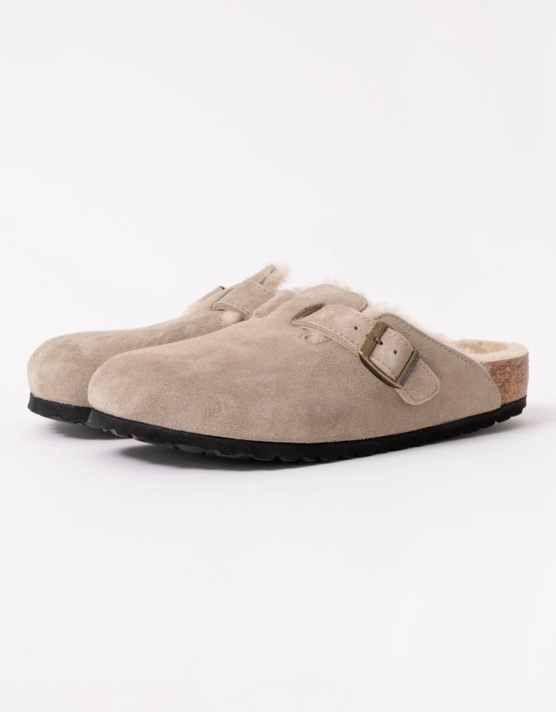 VL Sheepskin Womens Clogs - Taupe