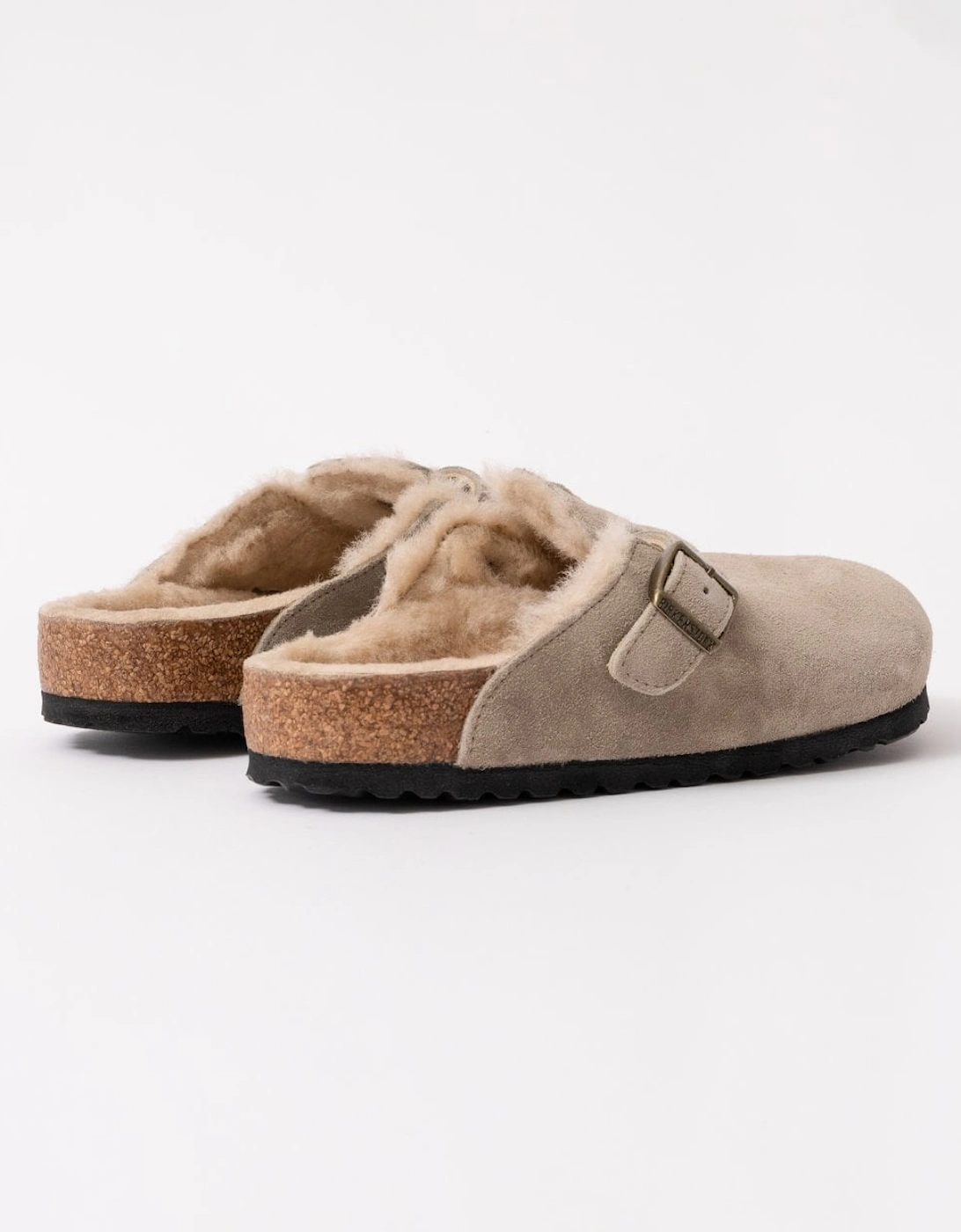 VL Sheepskin Womens Clogs - Taupe