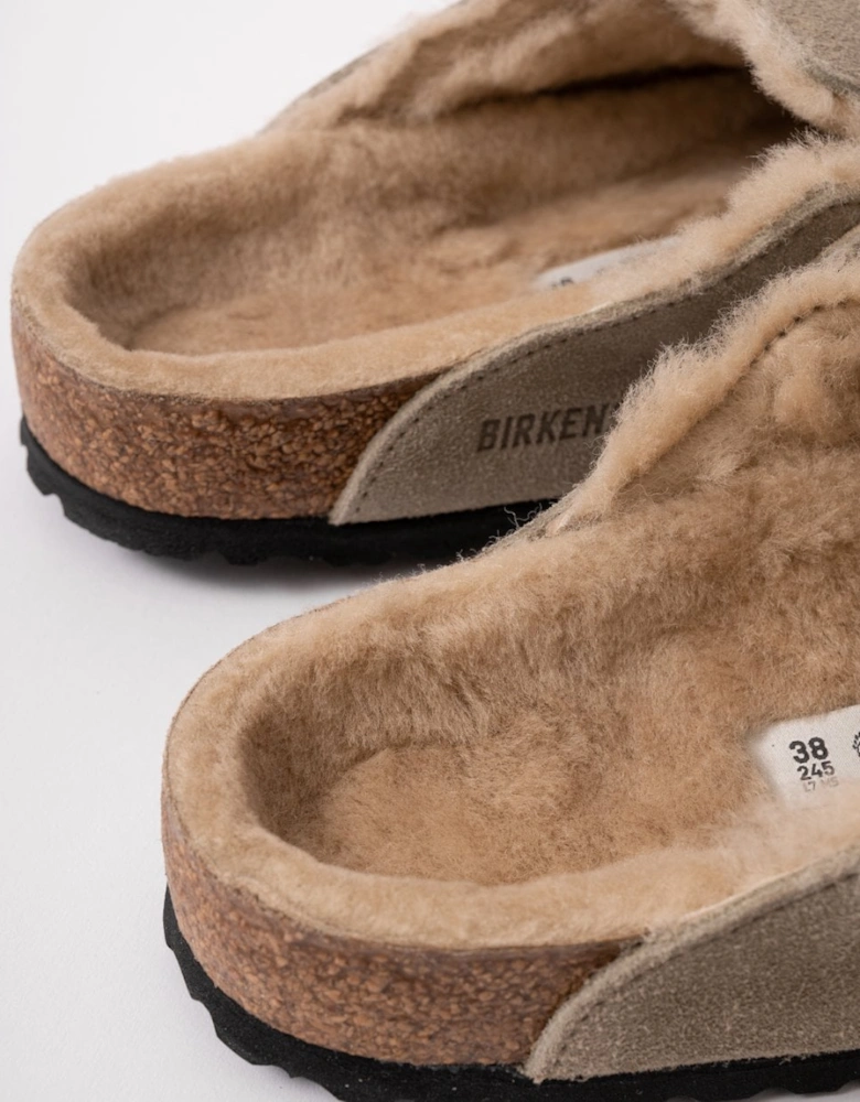 VL Sheepskin Womens Clogs - Taupe