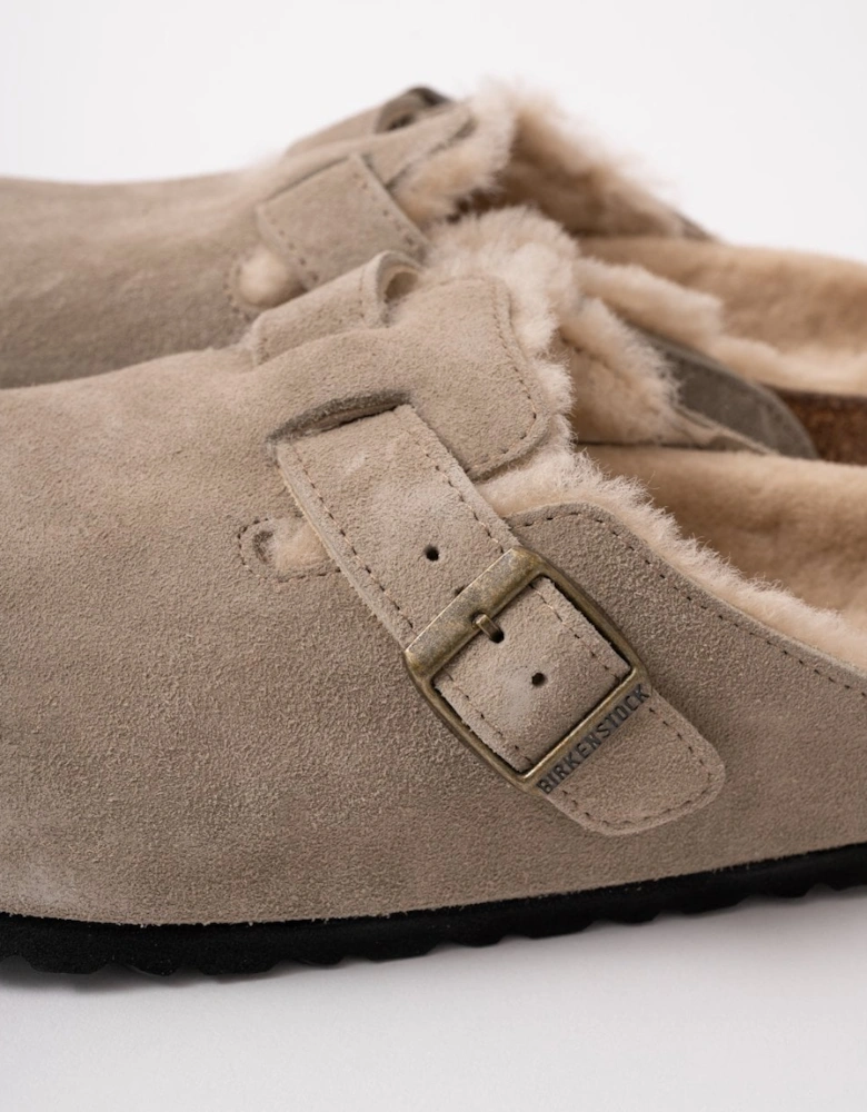 VL Sheepskin Womens Clogs - Taupe