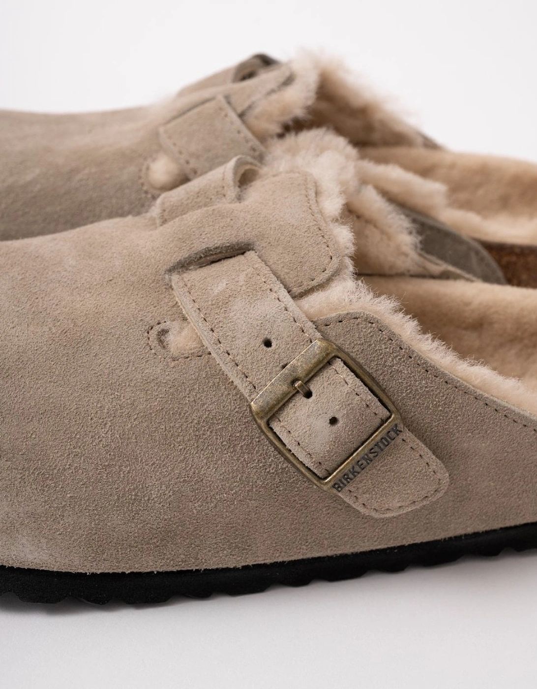VL Sheepskin Womens Clogs - Taupe