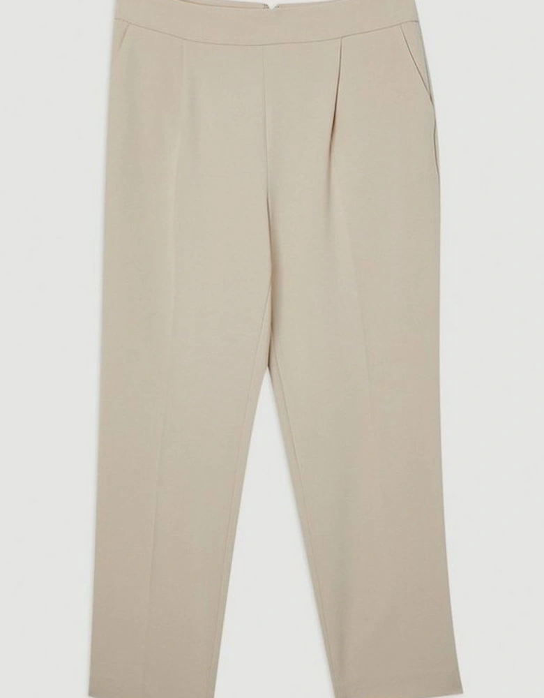 Compact Stretch Essential Tailored High Waist Slim Leg Trouser