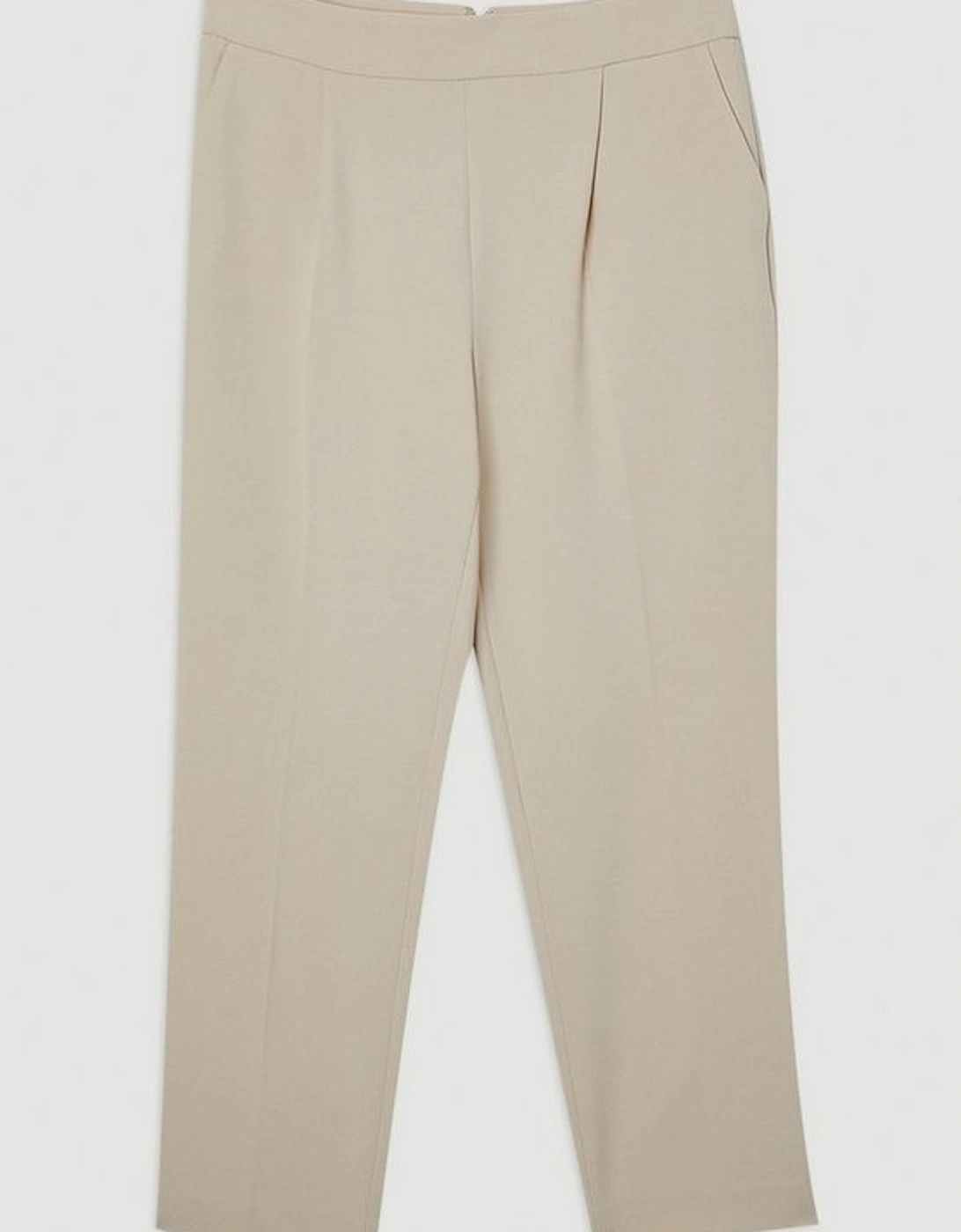 Compact Stretch Essential Tailored High Waist Slim Leg Trouser