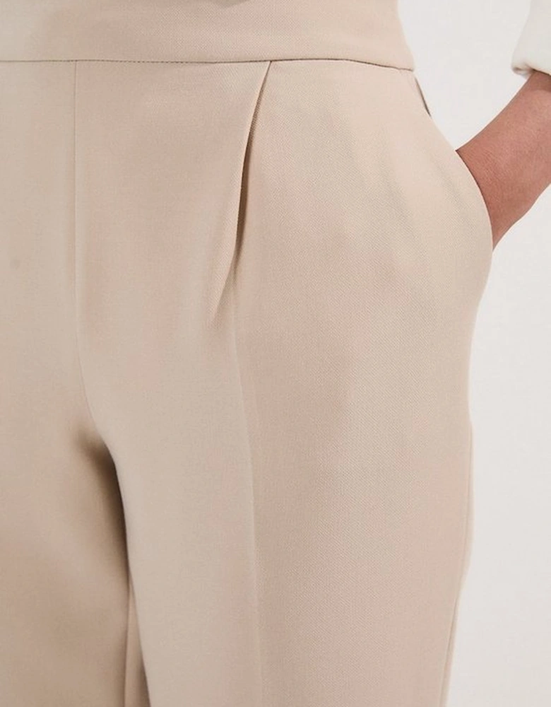 Compact Stretch Essential Tailored High Waist Slim Leg Trouser