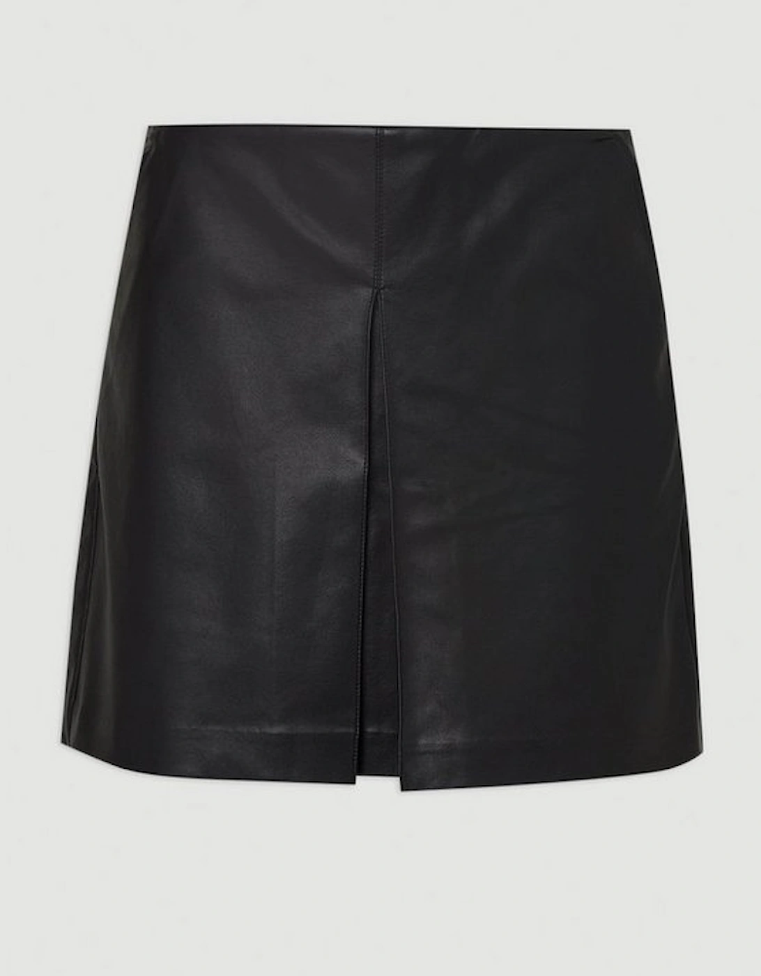 Faux Leather Skort