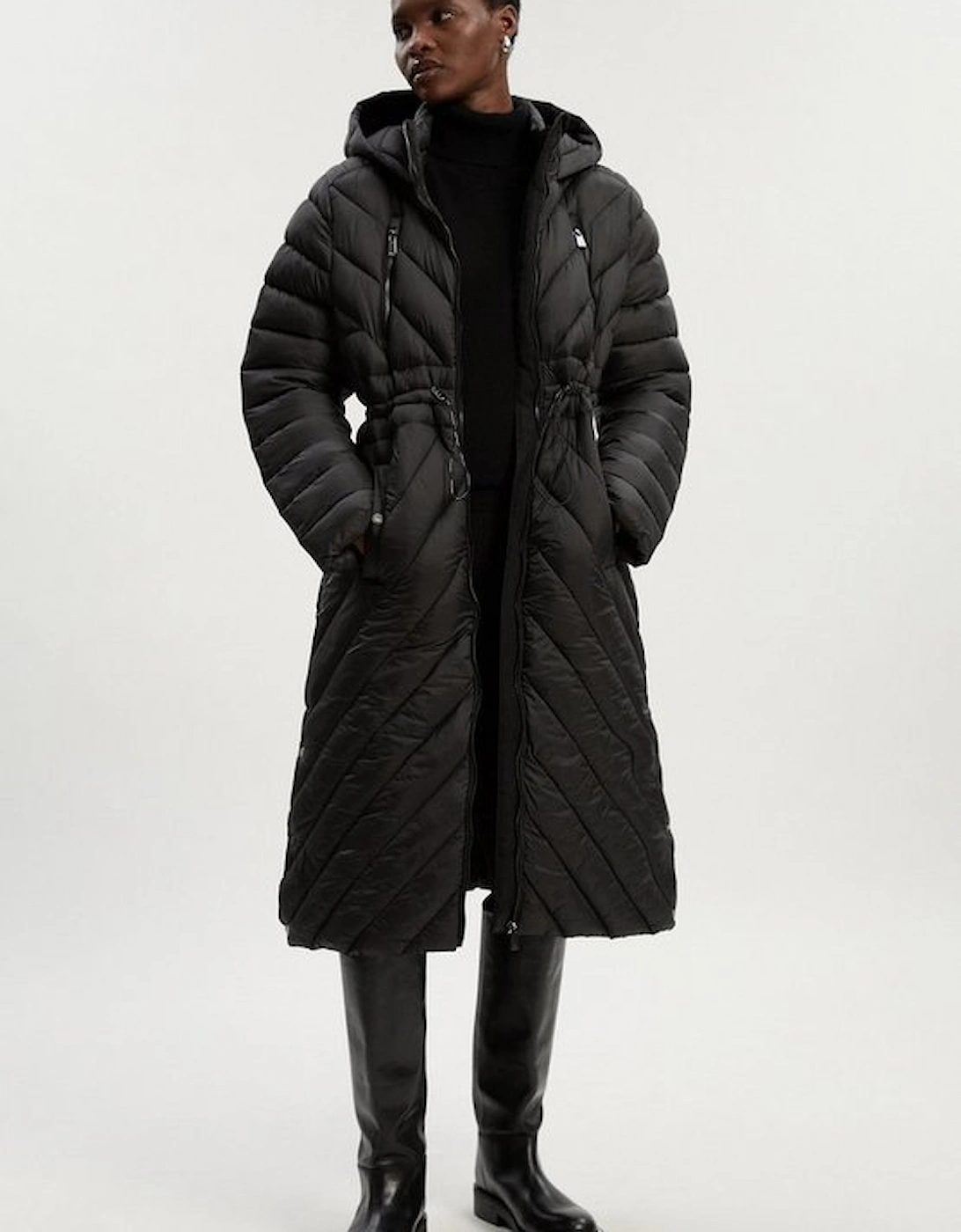 Petite Lightweight Knee Length Packable Coat, 4 of 3