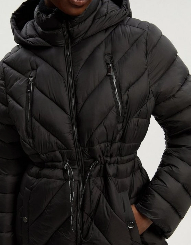 Petite Lightweight Knee Length Packable Coat