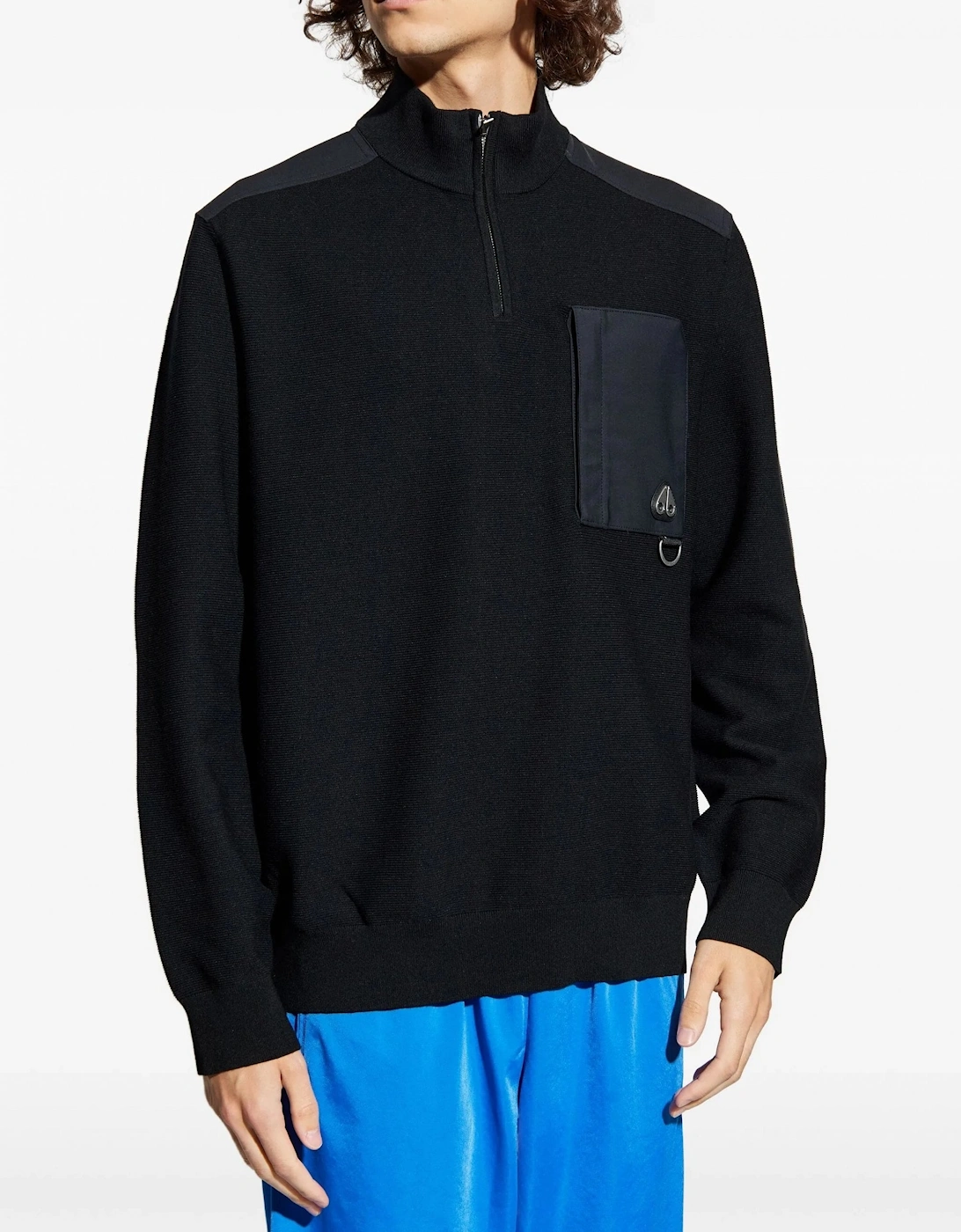Elowan 1/4 Zip Sweater Black