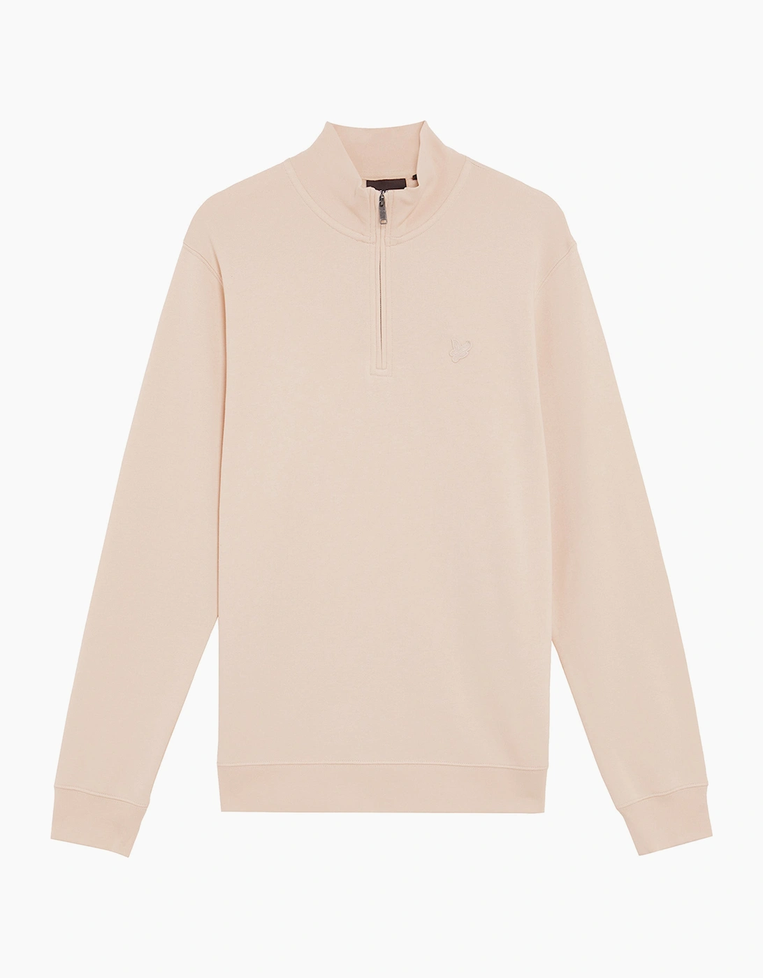 Lyle and Scott Men's Lyle & Scott Tonal Superfine Quarter Zip Sweatshirt - Pink - Size, Medium