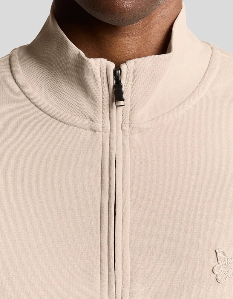 Lyle & Scott Tonal Superfine Quarter Zip Sweatshirt