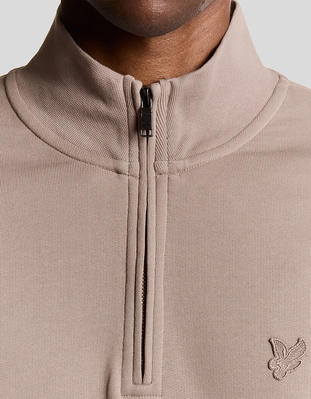 Lyle & Scott Tonal Superfine Quarter Zip Sweatshirt