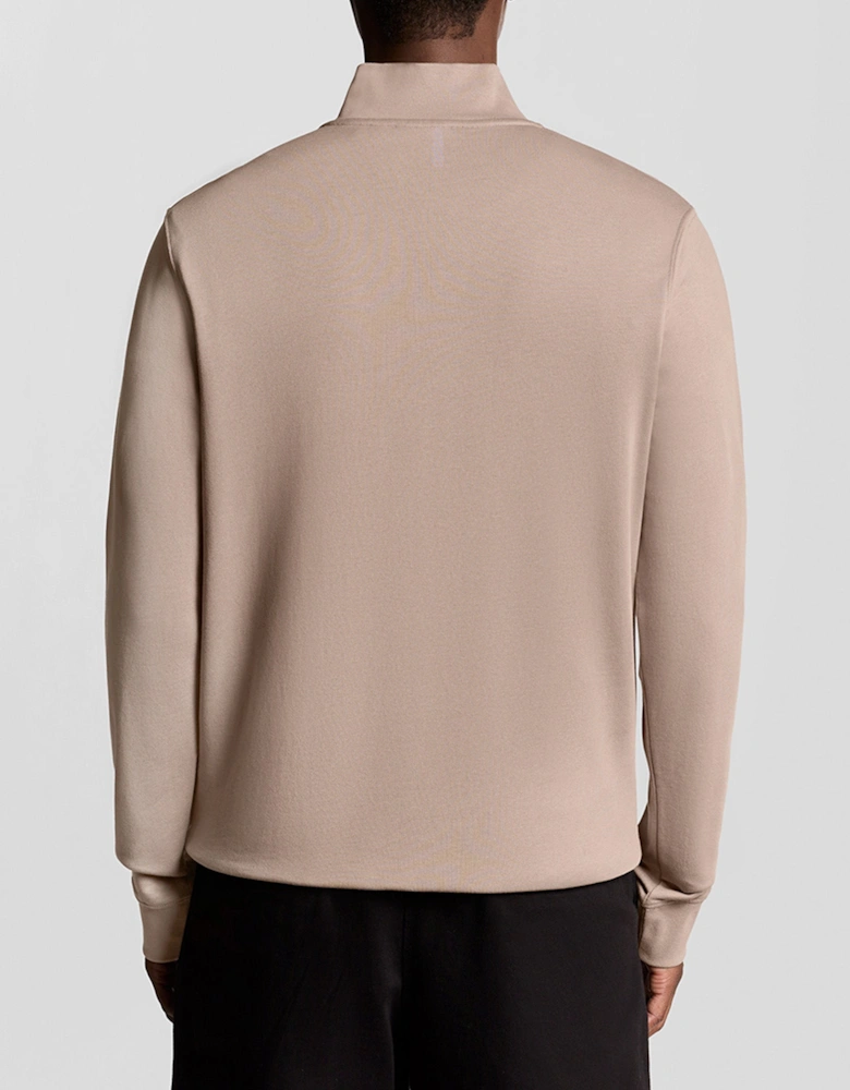 Lyle & Scott Tonal Superfine Quarter Zip Sweatshirt
