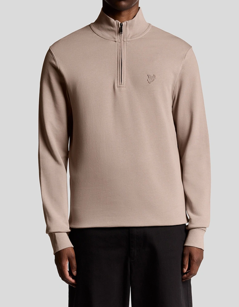 Lyle & Scott Tonal Superfine Quarter Zip Sweatshirt