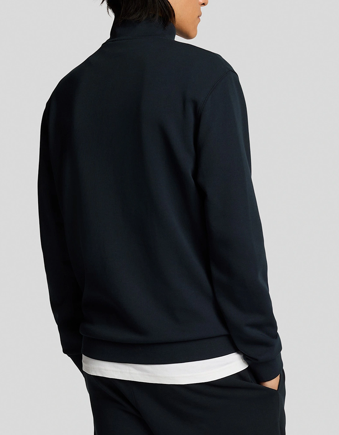 Lyle & Scott Tonal Superfine Quarter Zip Sweatshirt