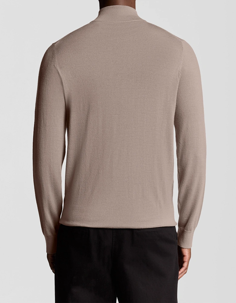 Lyle & Scott Tonal Merino Quarter Zip Jumper