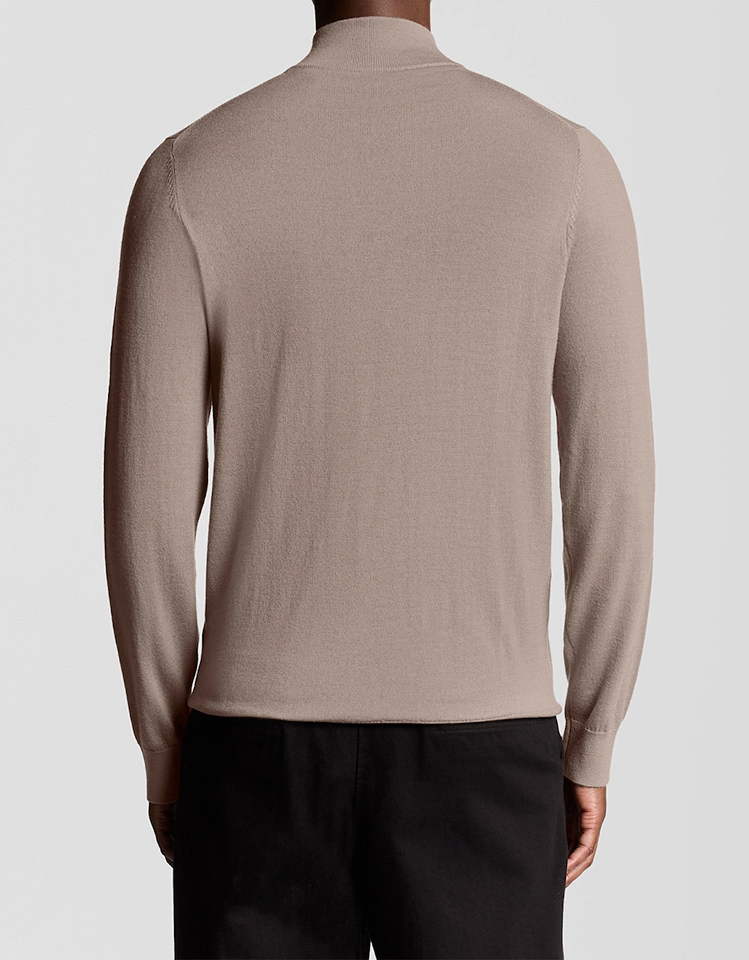 Lyle & Scott Tonal Merino Quarter Zip Jumper