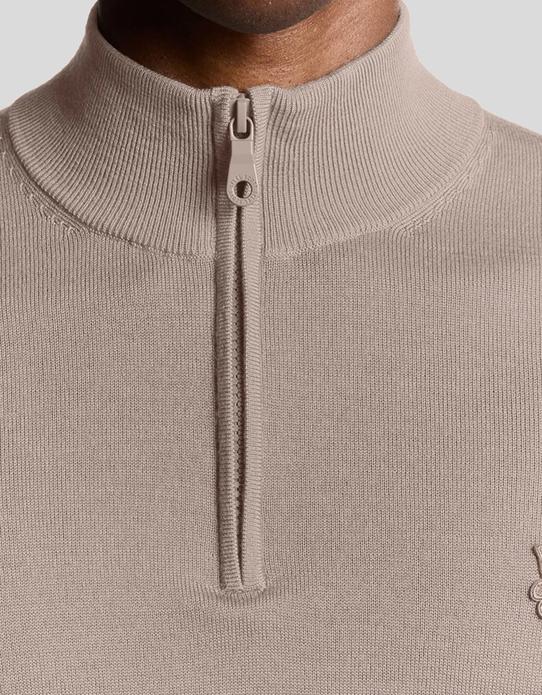 Lyle & Scott Tonal Merino Quarter Zip Jumper
