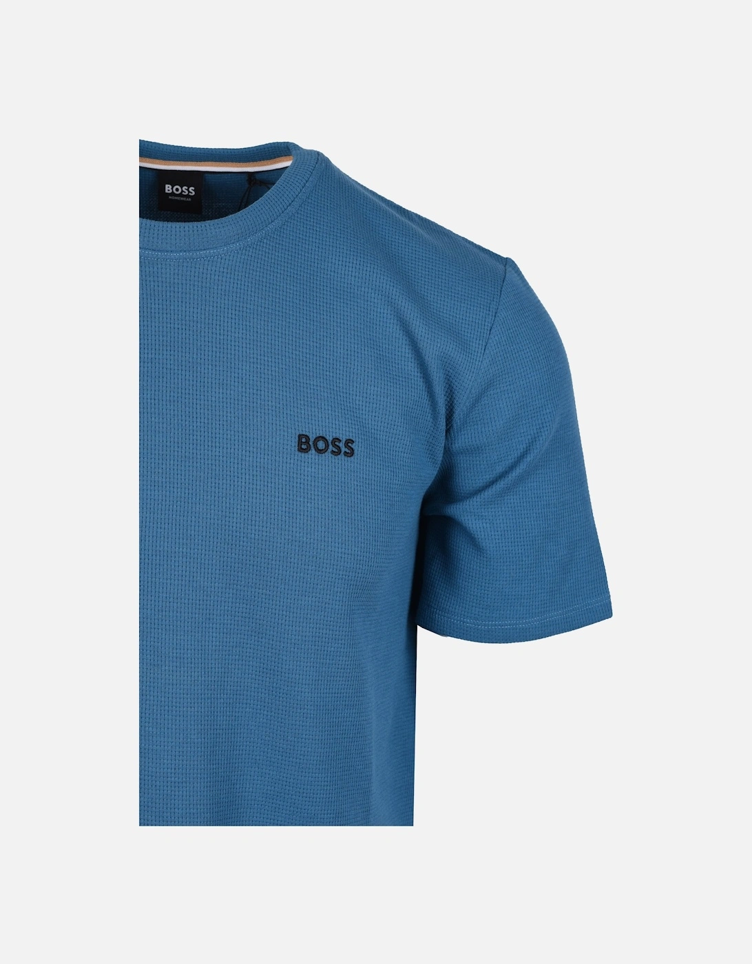 Boss Black Waffle T-Shirt Open Blue