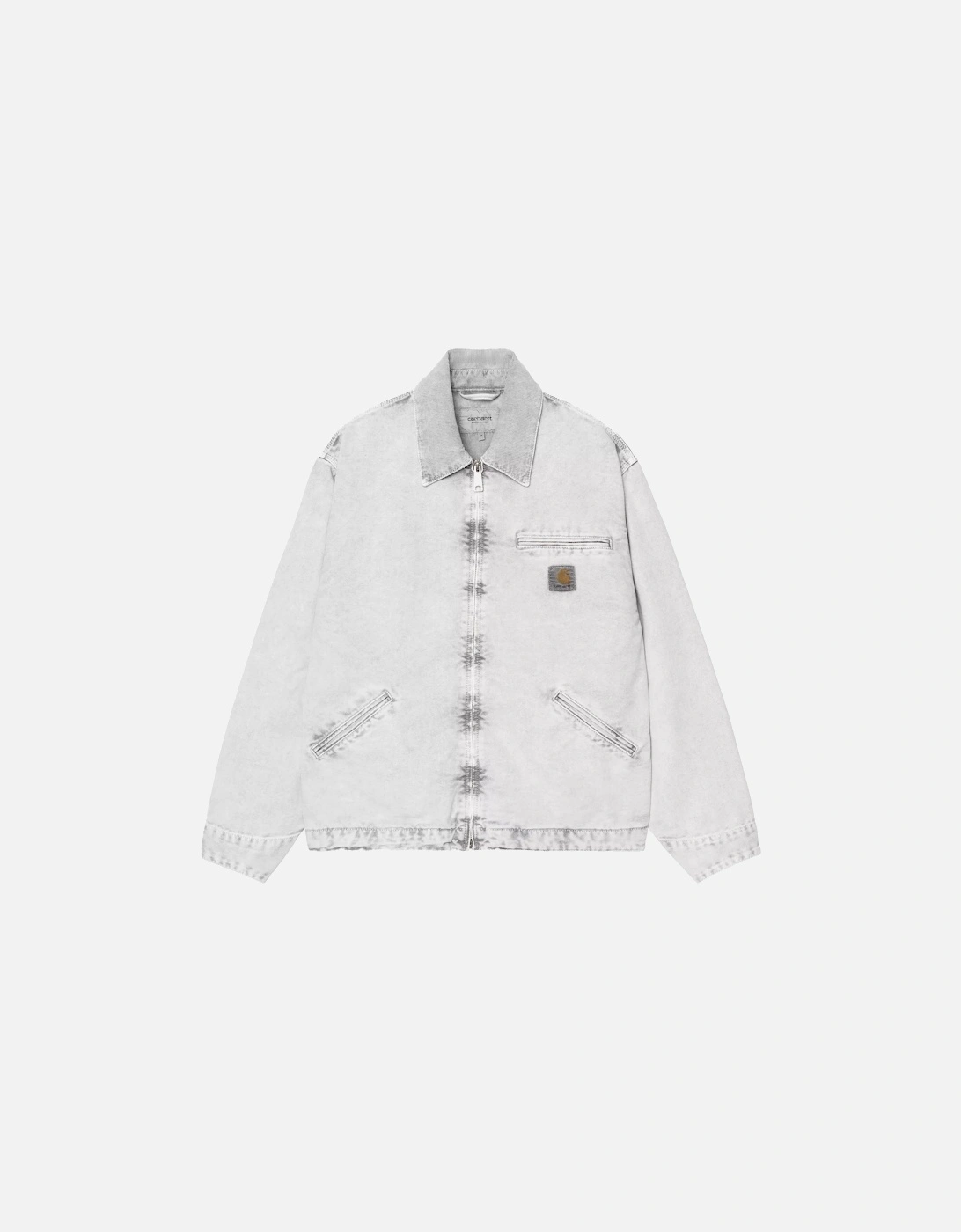 Men's Carhartt WIP OG Detroit Jacket Black/Black/Chalk Wash - Grey - Size: 38/Regular