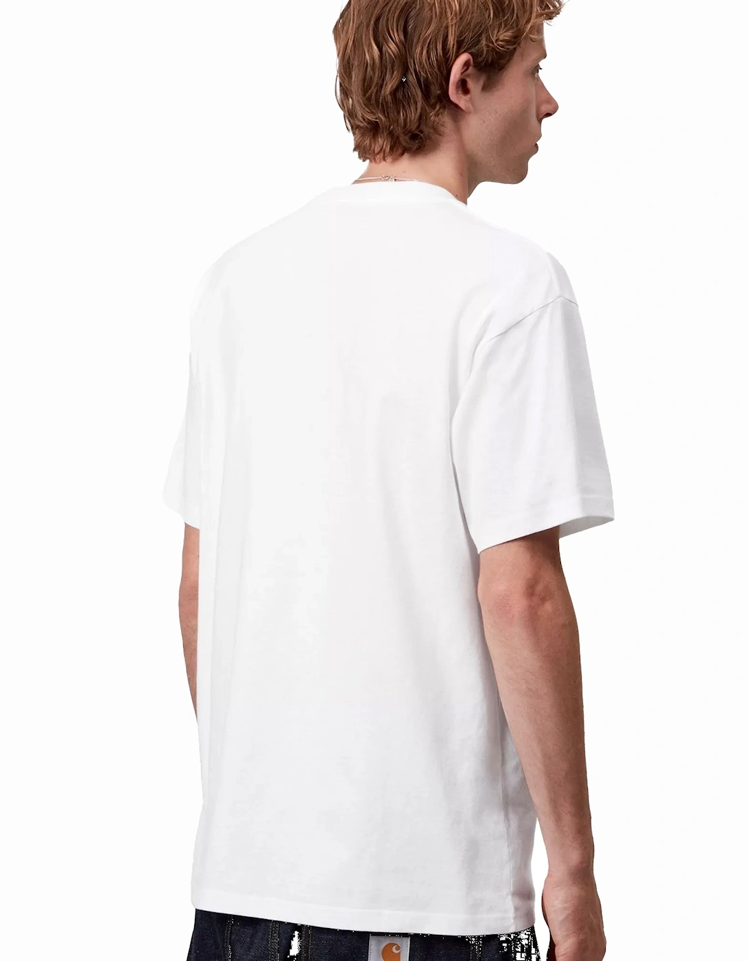 Wiptopia Script T-Shirt White/Blue