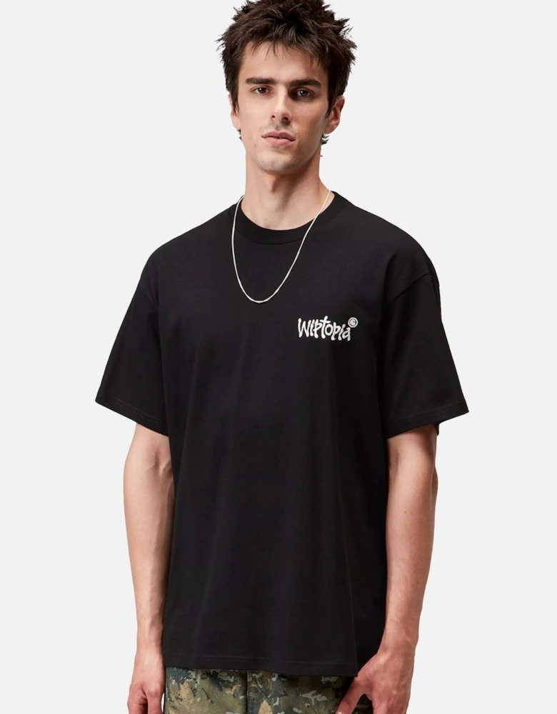 Wiptopia Script T-Shirt Black/Wax