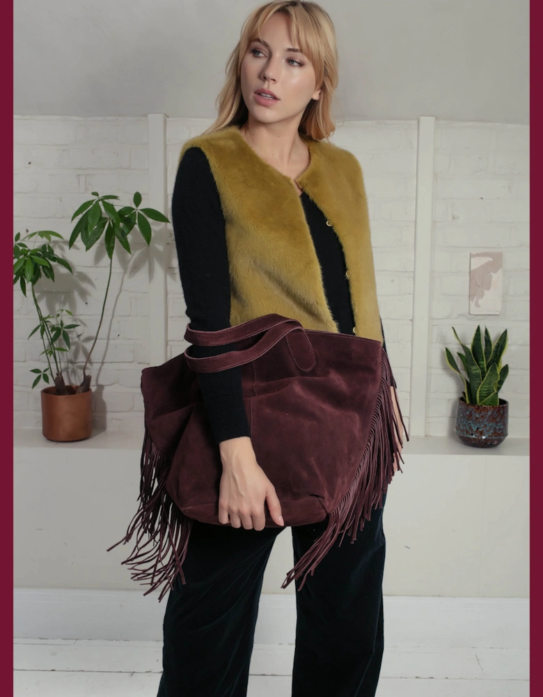 Edelweiss Faux Fur Gilet - Chartreuse