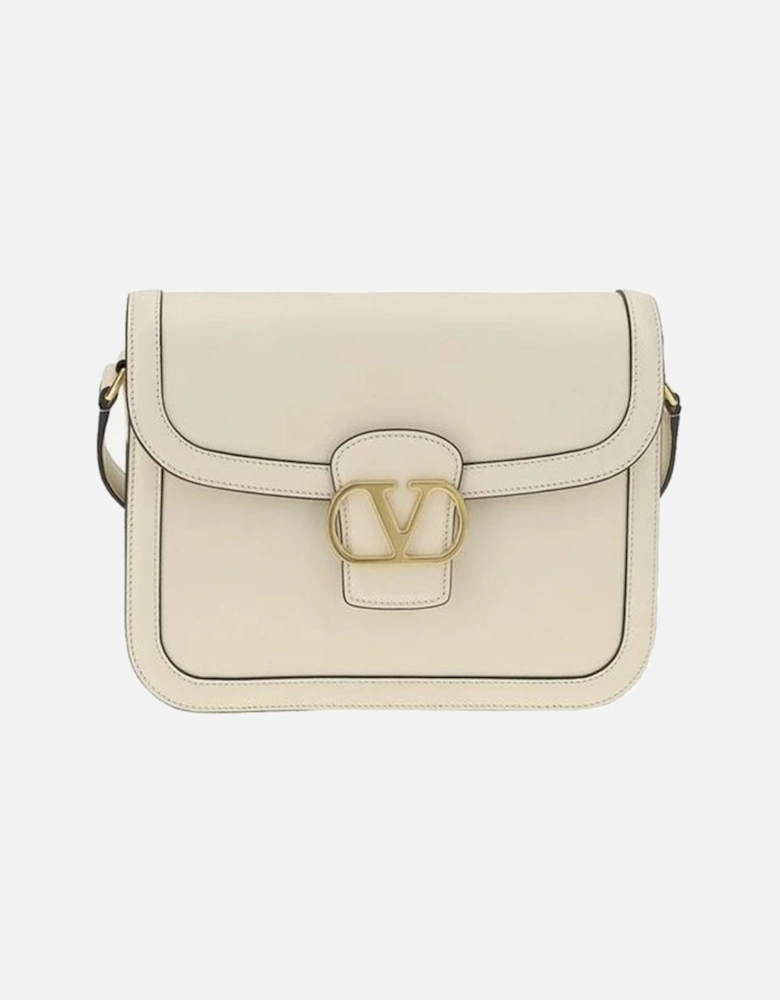 Leather Shoulder Bag Women - White