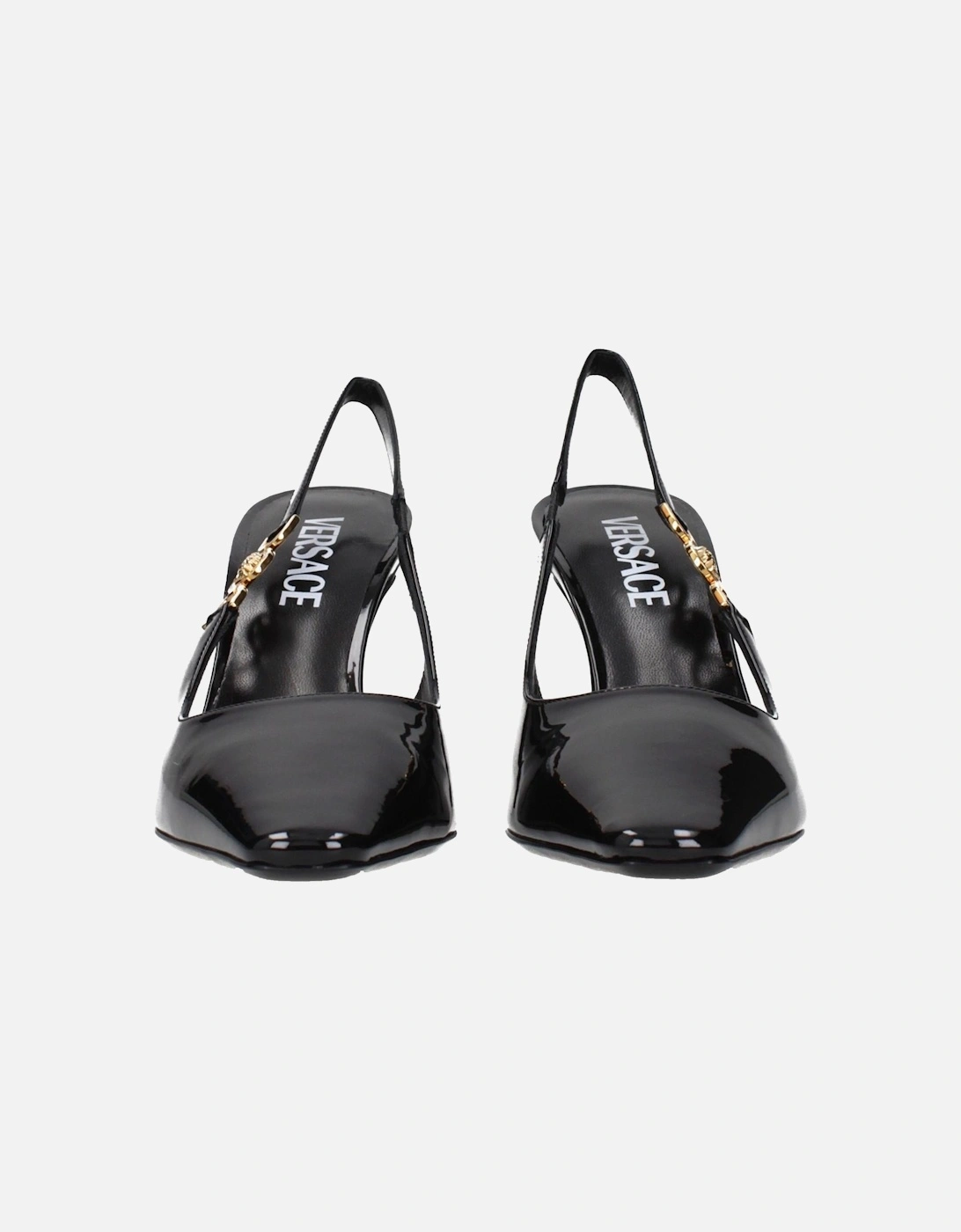 Leather Biker Jacket with Zipper Details Women - Black Sandals