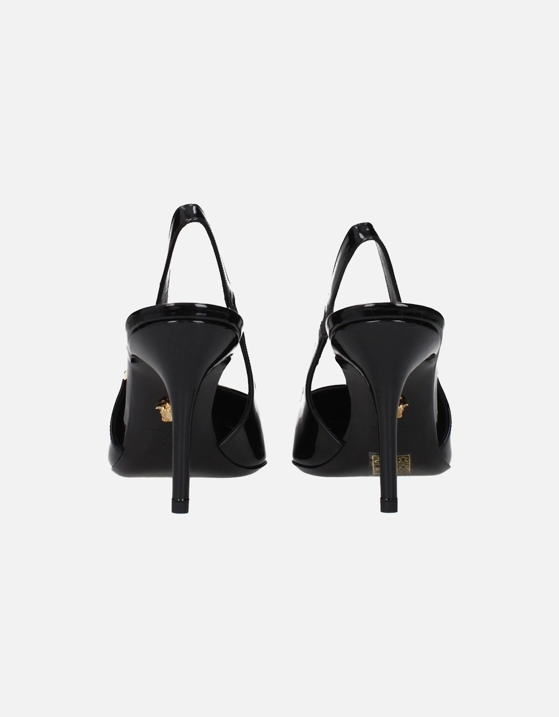 Leather Biker Jacket with Zipper Details Women - Black Sandals