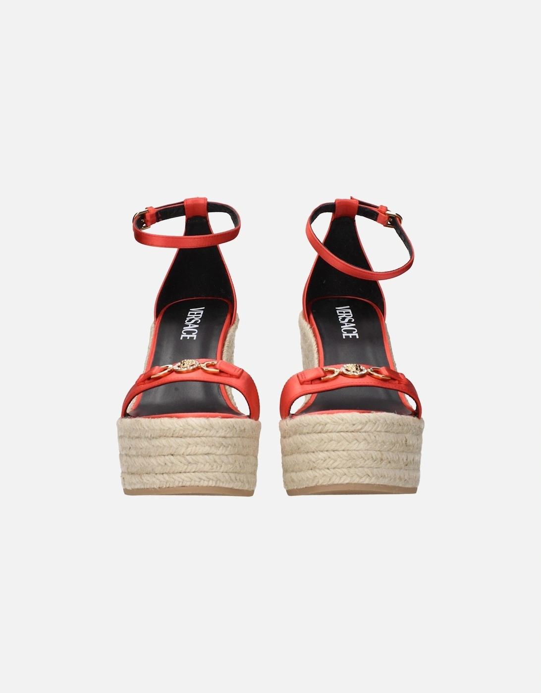 Leather Studded High-Top Sneakers Women - Orange Sandals