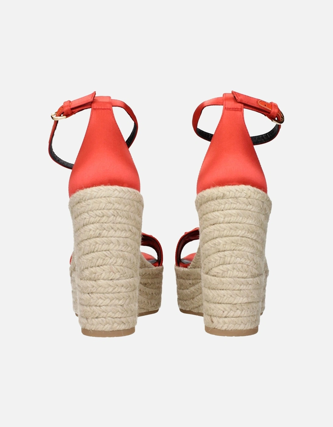 Leather Studded High-Top Sneakers Women - Orange Sandals
