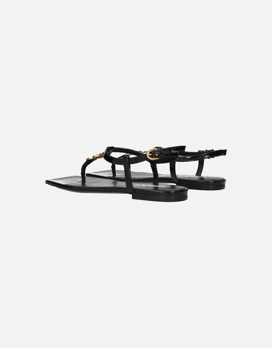 Leather Ankle Boots with Block Heel Women - Black Sandals