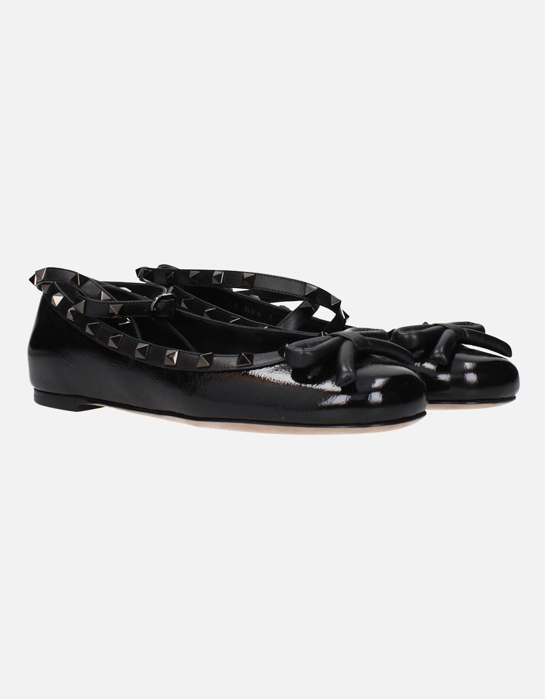 Embellished Leather Strap Sandals Women - Black Shoes