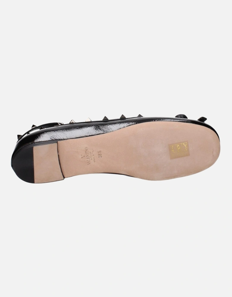 Embellished Leather Strap Sandals Women - Black Shoes