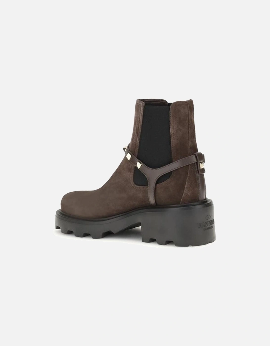 Leather Ankle Boots with Pointed Toe Women - Brown