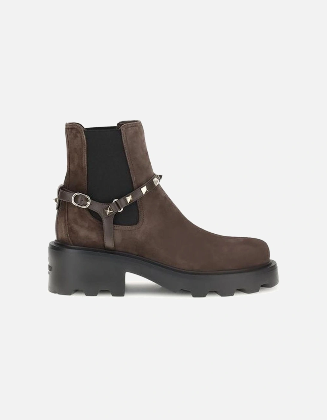 Leather Ankle Boots with Pointed Toe Women - Brown, 4 of 3