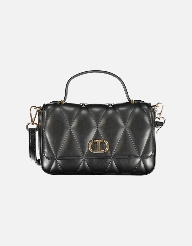 Leather Biker Jacket with Zip Detailing Women - Black Handbags